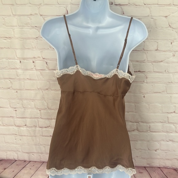 Y2K Victoria’s Secret silk lingerie camisole brown size medium - Picture 6 of 11